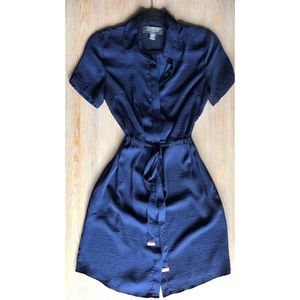 Button Up Tie Dress